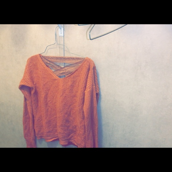 Rose pink Off the shoulder Sweater - Picture 1 of 1
